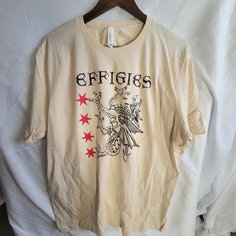 the Effigies   band   t shirt size  2xl cream